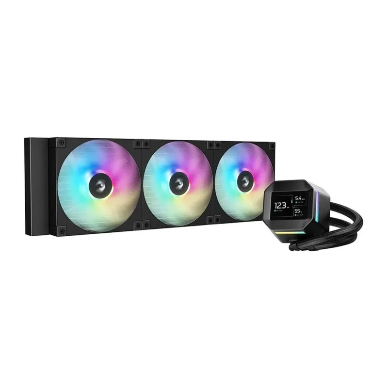 Система жидкостного охлаждения для процессора DeepCool LM420 черный (R-LM420-BKDMMC-1) + термопаста DeepCool DS9 3.5г (R-DS9-GY035C-G)