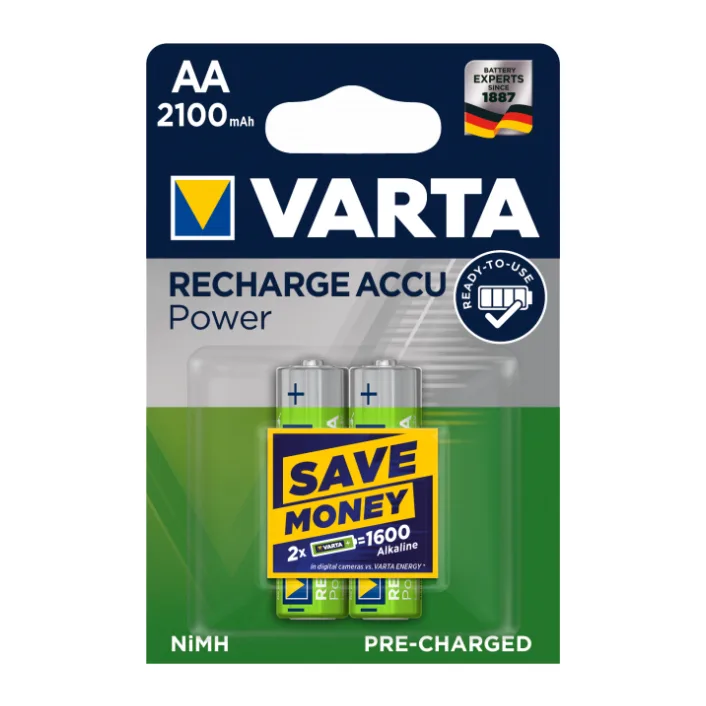 Аккумулятор Varta 56706 Recharge Accu Power AA 2100mAh BL4