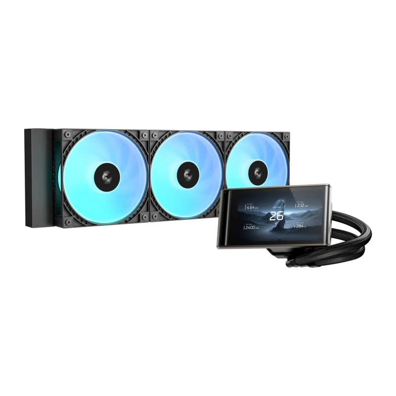 Система жидкостного охлаждения для процессора DeepCool LT360 Vision ARGB черный (R-LT360VISION-BKAMMC-G-1)
