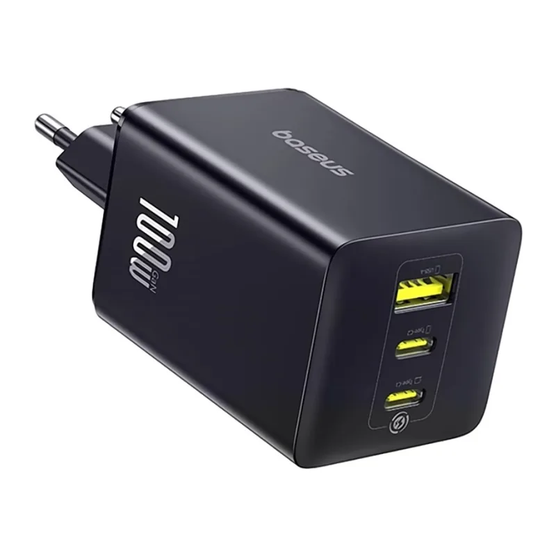 Сетевое зарядное устройство Baseus FE11 Fast Charger 2C+U 100W EU Cosmic Black (P10182102123-00)