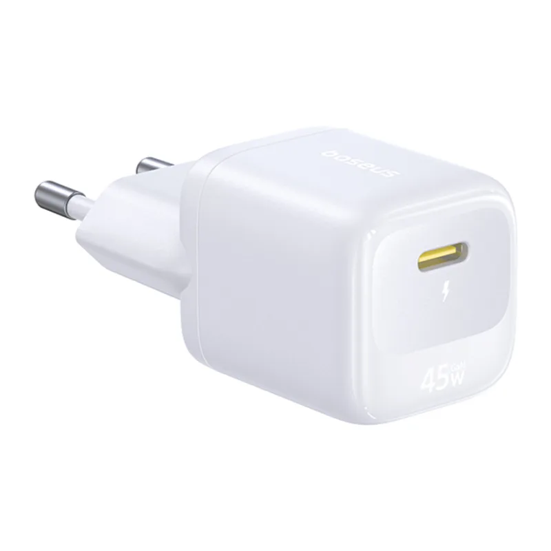 Сетевое зарядное устройство Baseus EnerFill FN22 1C 45W Moon White (E0123301)