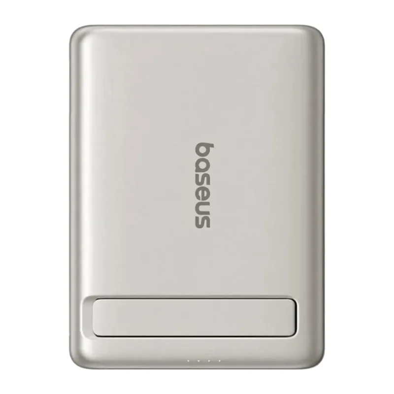 Портативное зарядное устройство Baseus PicoGo AM31 Qi2 Ultra-Mini Magnetic PPKPC-0520S Natural Titanium (P10081907853-00)