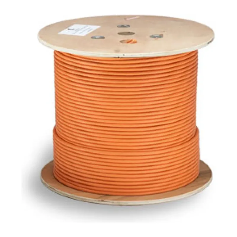 Кабель витая пара Cabeus STP-4P-CAT.6A-SOLID-IN-LSZH оранжевый