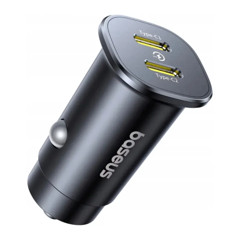 Автомобильное зарядное Baseus BS-C15C2 GoTrip DP1 Car Charger C+C 30W Cosmic Black (C00072300123-01)