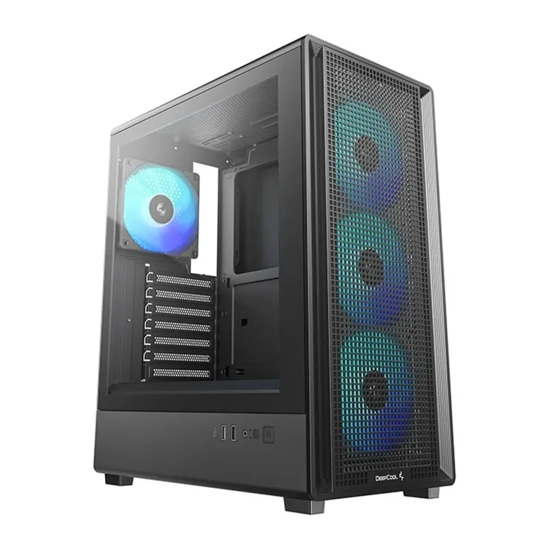Корпус DeepCool CC550 4F ATX без БП черный (R-CC550BKANA4-G)