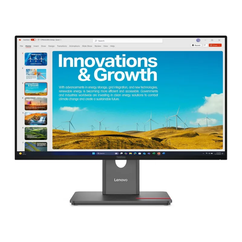 Монитор Lenovo ThinkVision P24QD-40 черный (64B1GAT1UK)