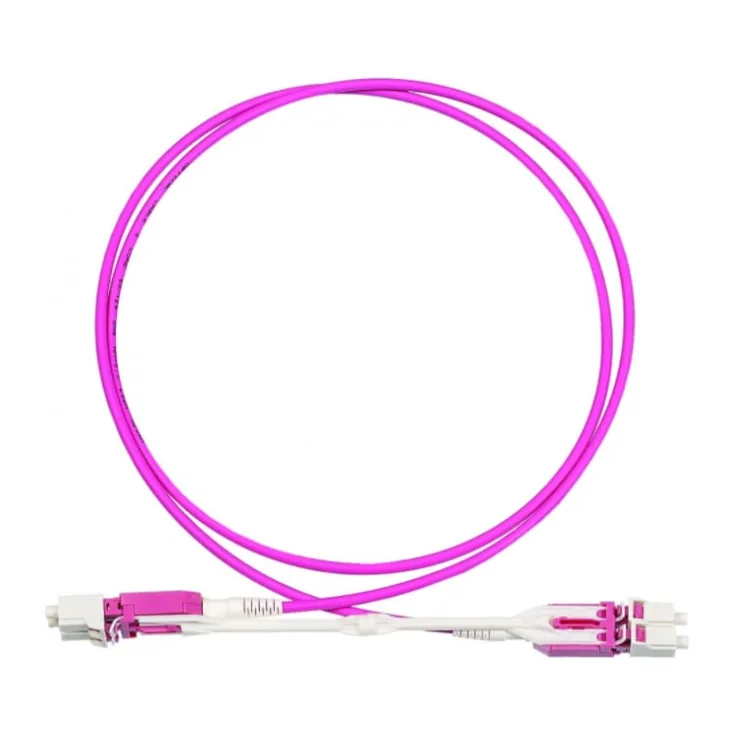 Патч-корд Lanmaster LAN-2LC-2LC/OM4H-5.0 розовый