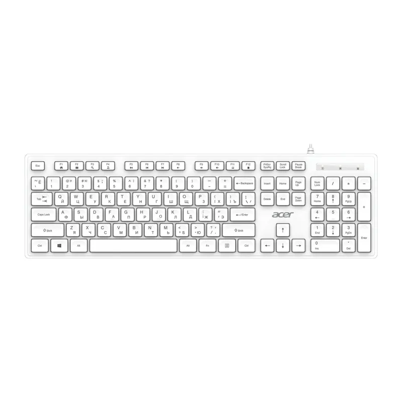 Клавиатура Acer OKW503 белый (ZL.KBD11.00Q)