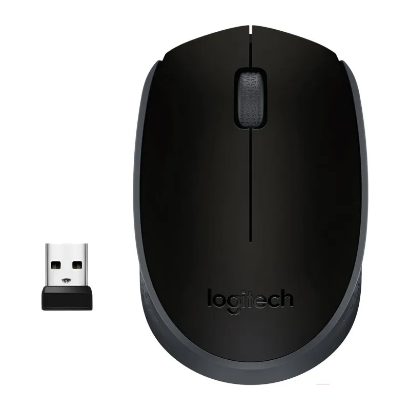 Мышь Logitech Wireless Mouse M171 черный/серый (910-004424)