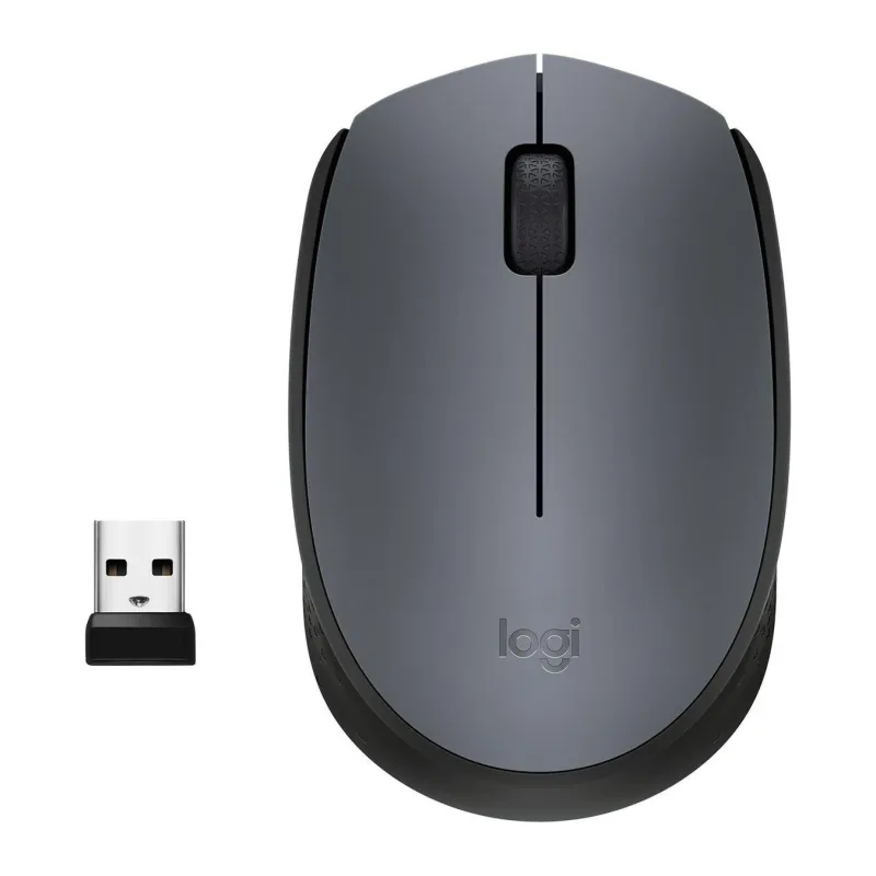 Мышь Logitech M170 серый/черный оптическая (910-004642)