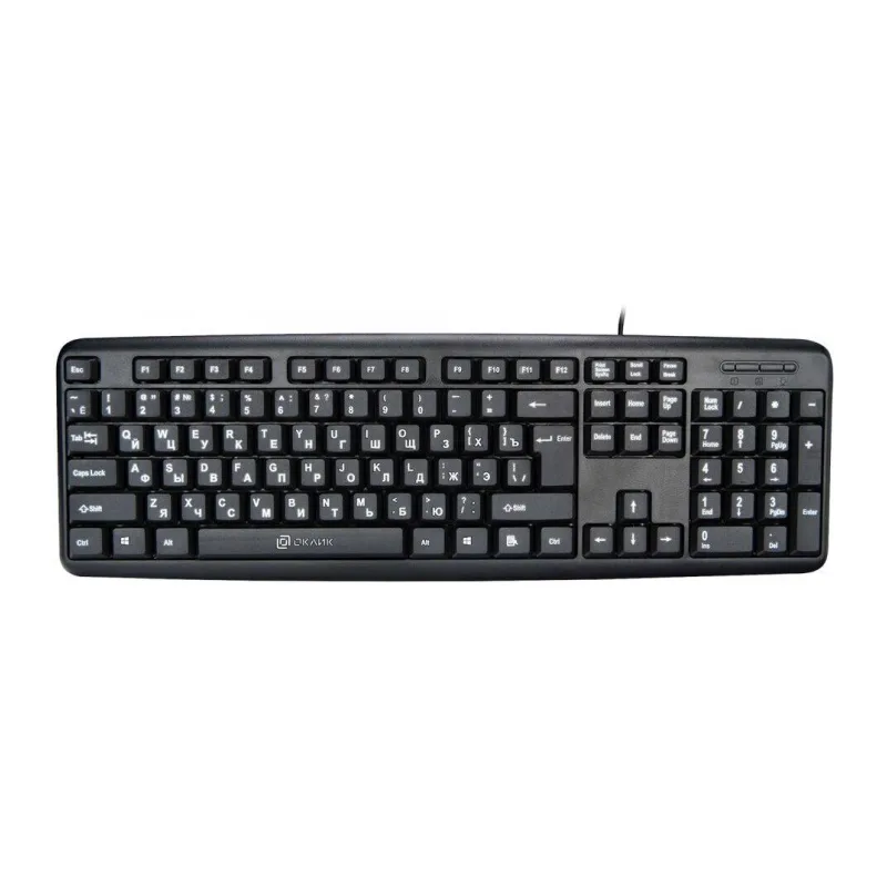 Клавиатура Oklick 180M USB черный (943626)