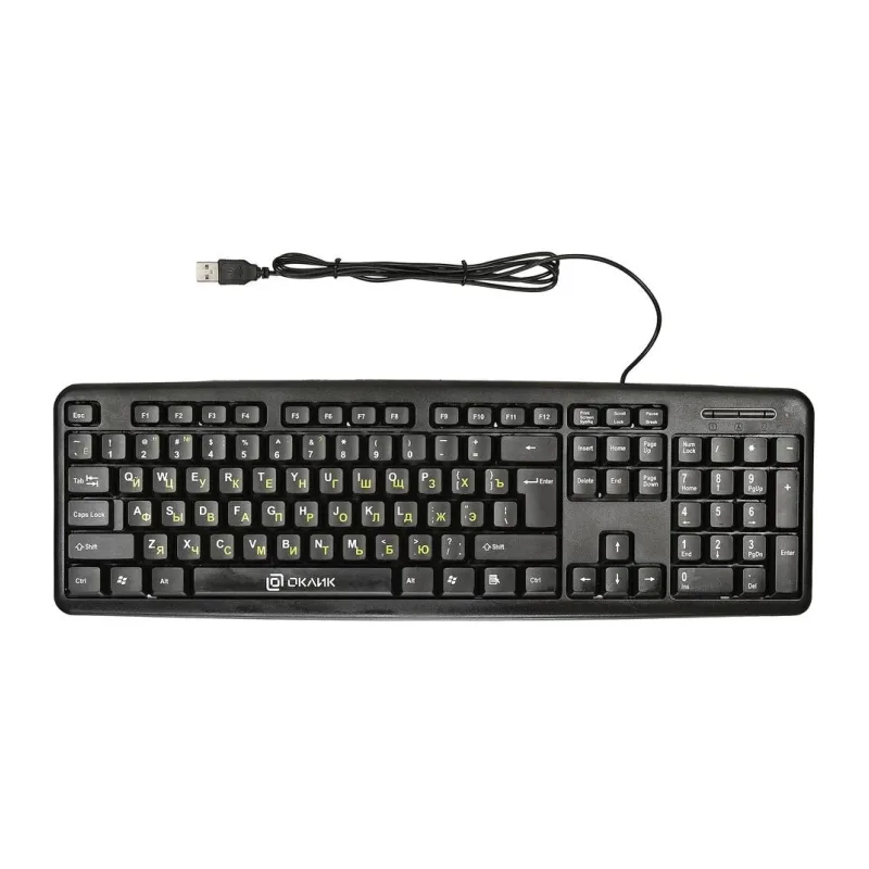 Клавиатура Oklick 130M черный