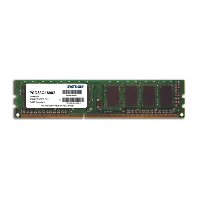 Оперативная память Patriot DDR3-1600 8GB PC-12800 (PSD38G16002)