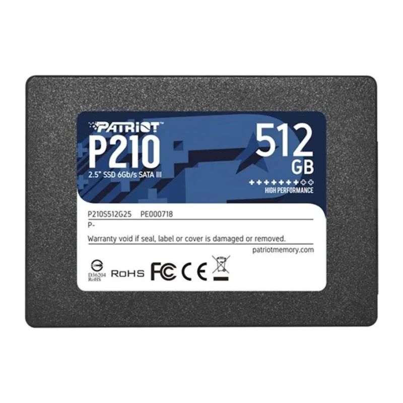 SSD диск Patriot P210 512GB 2.5" SATA III TLC (P210S512G25)