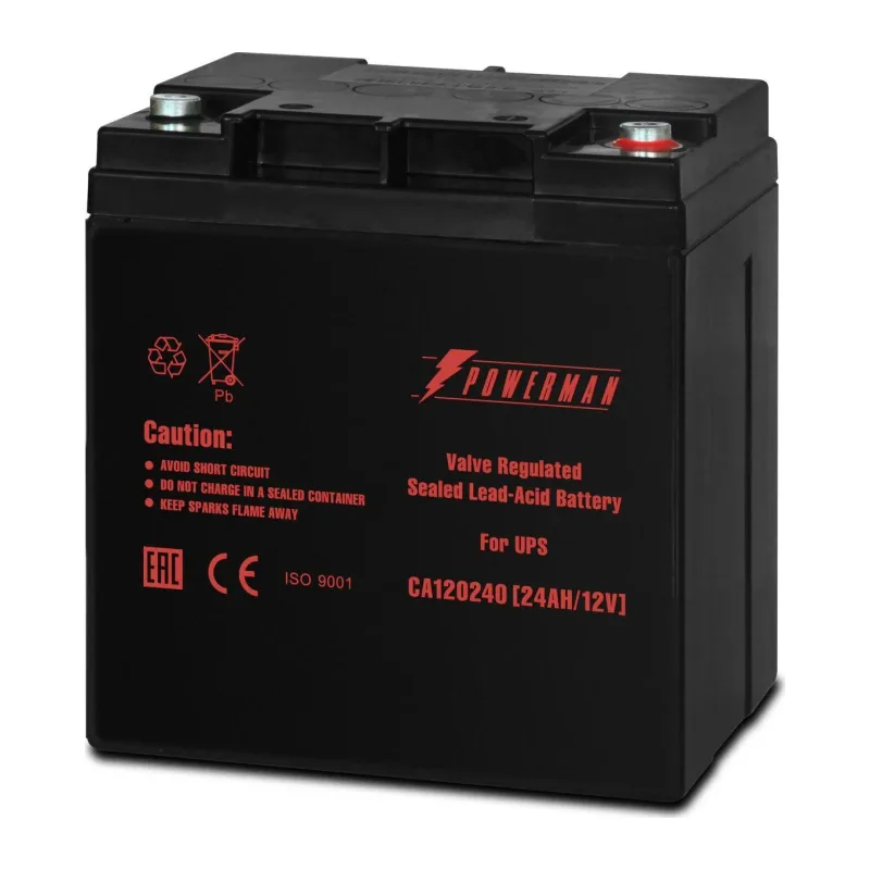 Аккумулятор для ИБП Powerman 12В/24 А·ч (CA12240/UPS)