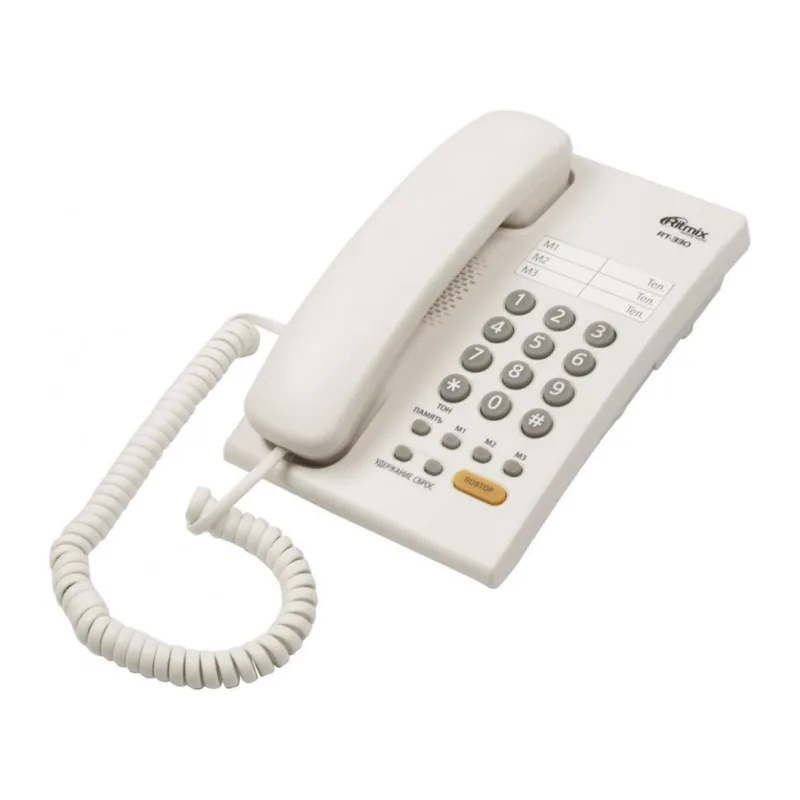 Проводной телефон Ritmix RT-330 White