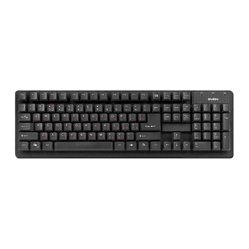 Клавиатура Sven Standard 301 USB черный (SV-03100301UB)