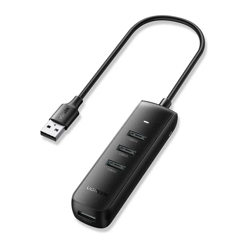 USB-хаб Ugreen CM416-10915 Black (10915)