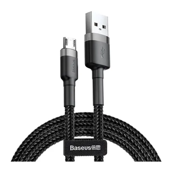 Кабель Baseus Cafule 1m Gray/Black (CAMKLF-BG1)