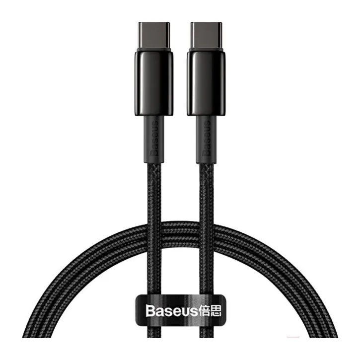 Кабель Baseus Tungsten Gold 2m Black (CATWJ-01)