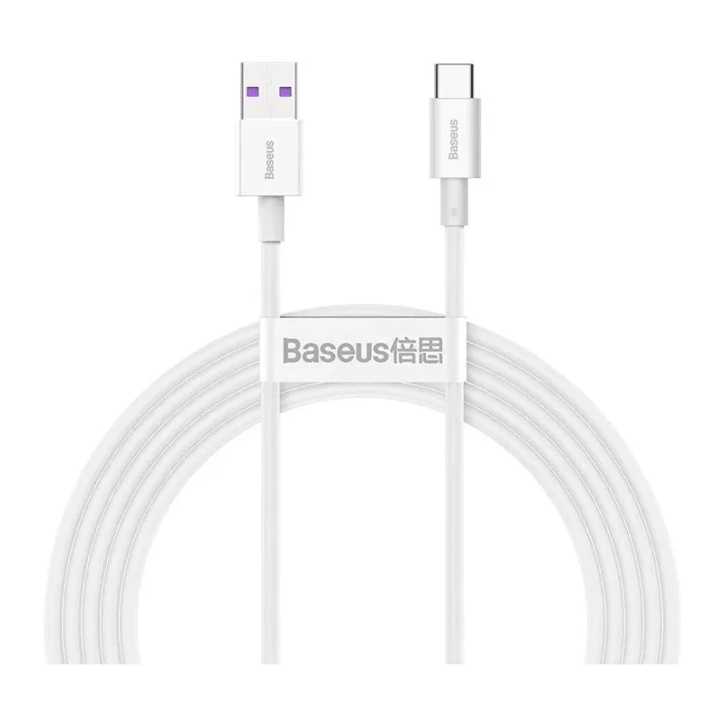 Кабель Baseus Type-C 2m White (CATYS-A02)