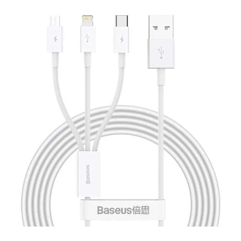 Кабель Baseus Superior 1.5m White (CAMLTYS-02)