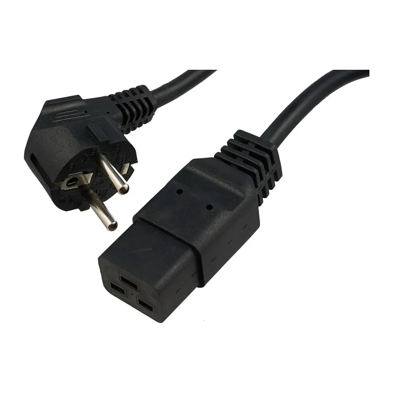 Кабель питания для Cablexpert  PC-186-C19, 1.8м, Schuko-С19, 16А, черный, с заземлением