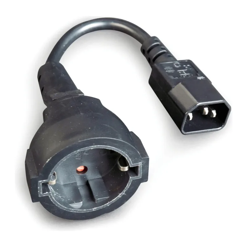 Кабель питания Cablexpert PC-SFC14M-01 (C14 - евро-розетка) 0.15 м