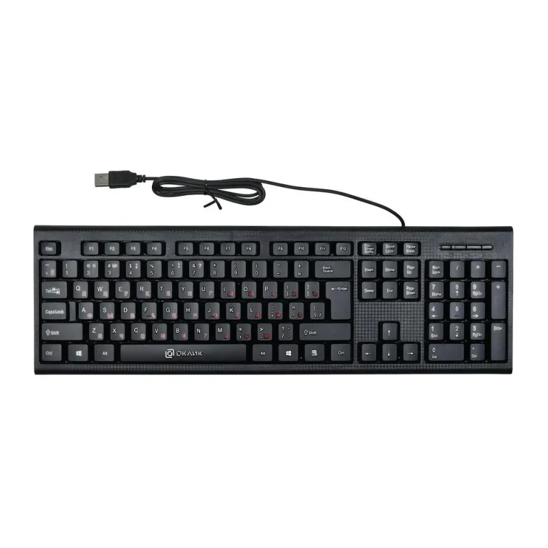Клавиатура Oklick 120M USB черный