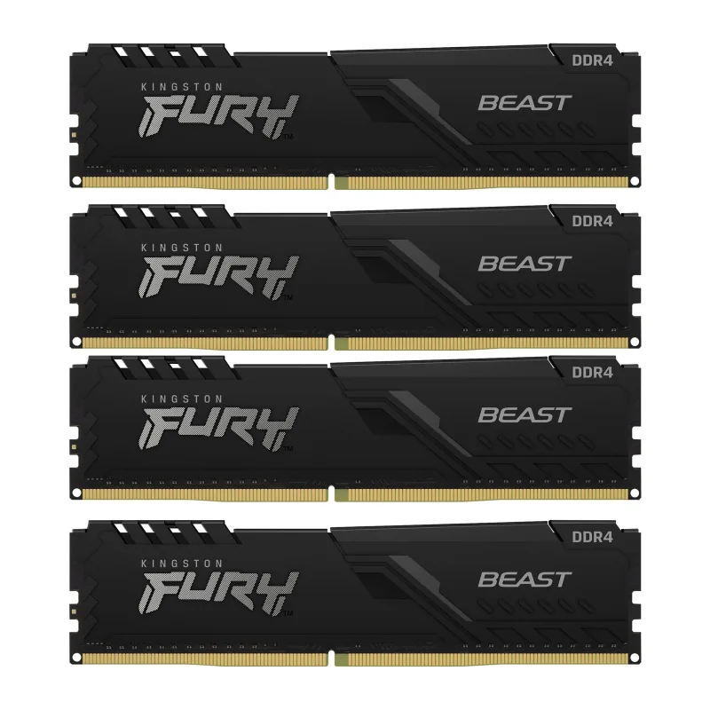 Оперативная память Kingston Fury Beast 4x8GB DDR4 PC4-28800 (KF436C17BBK4/32)