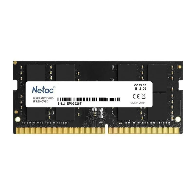 Оперативная память Netac Basic 16GB DDR4 SODIMM PC4-21300 (NTBSD4N26SP-16)