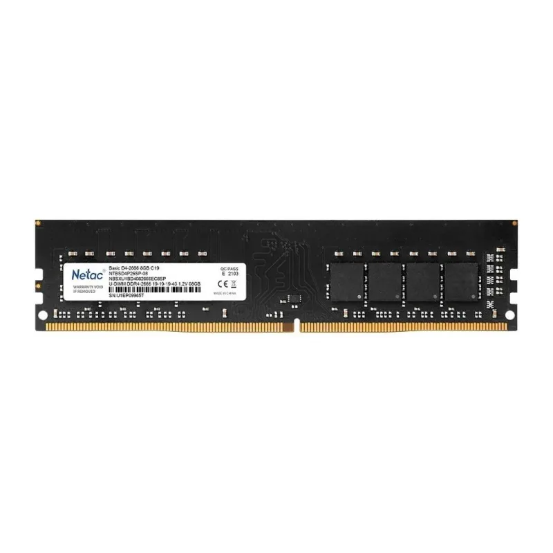 Оперативная память Netac Basic 8GB DDR4 PC4-21300 (NTBSD4P26SP-08)