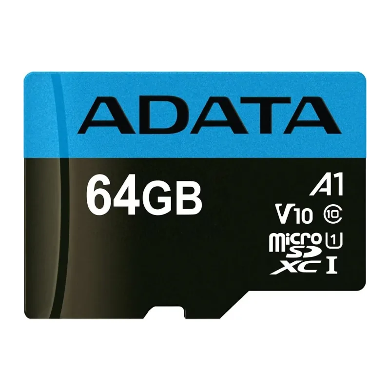 Карта памяти A-Data Premier microSDXC 64GB с адаптером (AUSDX64GUICL10A1-RA1)