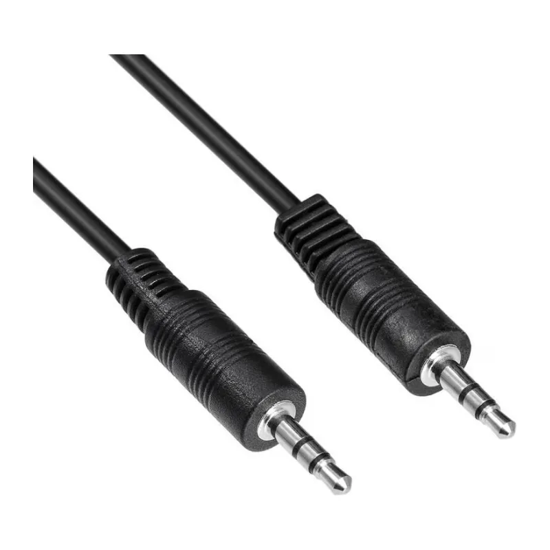 Кабель Buro BAAC002-3 3.5мм Jack (m-m) стерео 3м черный