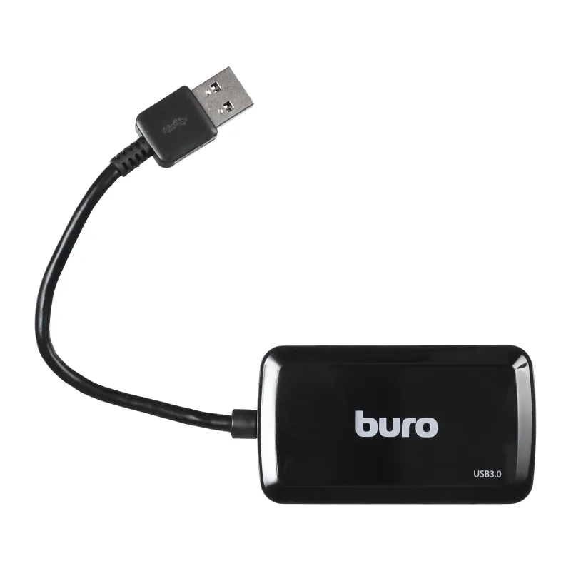 USB-хаб Buro BU-HUB4-U3.0-S черный