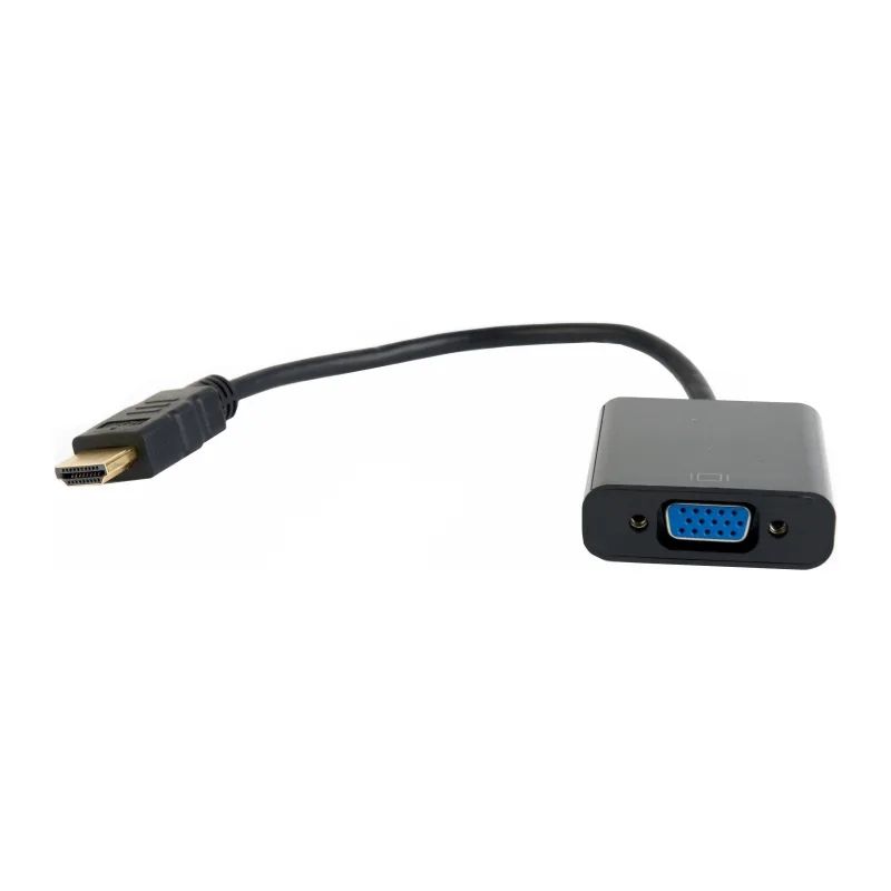 Переходник Cablexpert A-HDMI-VGA-04 HDMI -> VGA 19M/15F, длина 15см