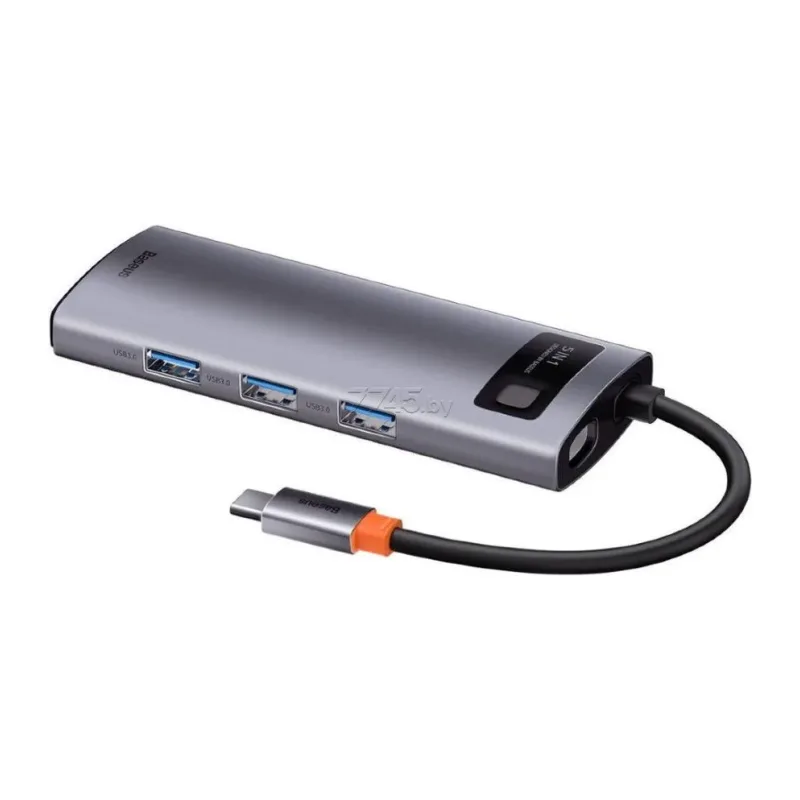 USB-хаб Baseus Metal Gleam Gray (CAHUB-CX0G)