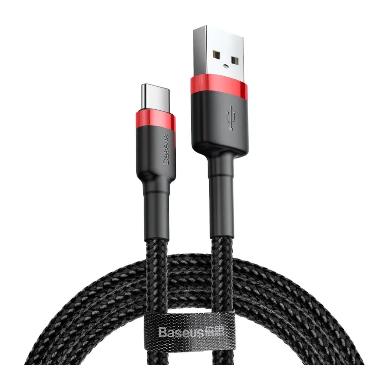 Кабель Baseus Cafule 1m Red/Black (CATKLF-B91)