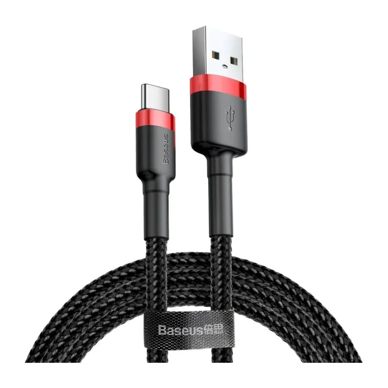 Кабель Baseus Cafule 2m Red/Black (CATKLF-C91)