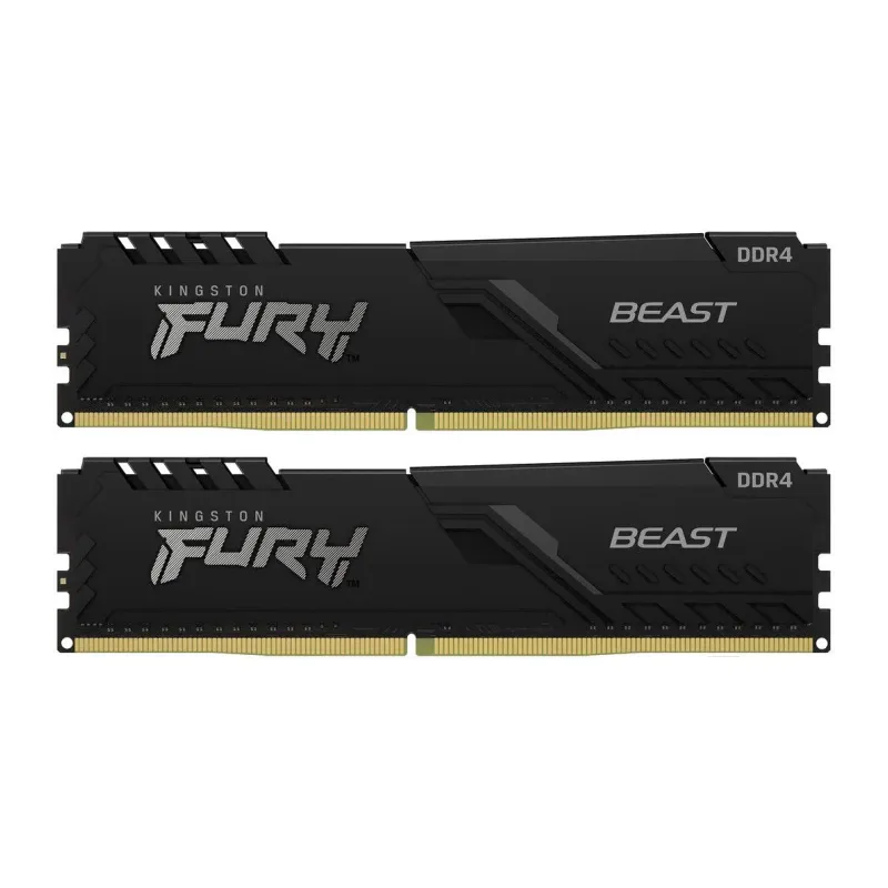 Оперативная память Kingston Fury Beast 2x16GB DDR4 PC4-25600 (KF432C16BBK2/32)
