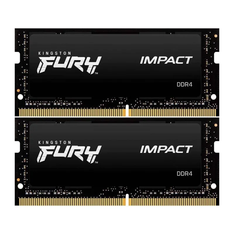 Оперативная память Kingston Fury Impact 32GB 2x16GB PC4-25600 DDR4-3200 CL20 (KF432S20IBK2/32)
