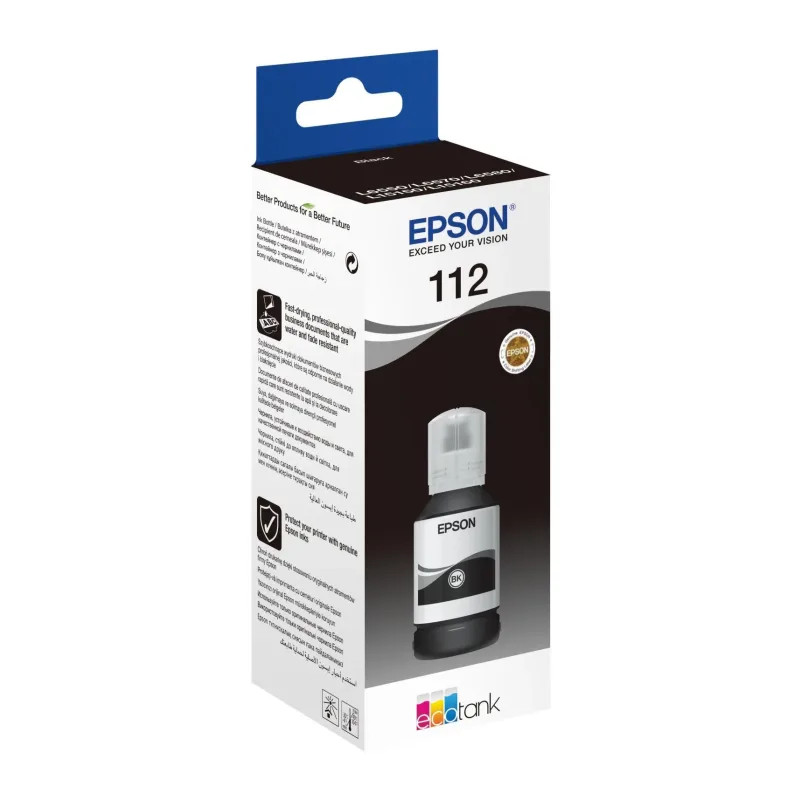Чернила Epson 112 L15150/L15160 черный (C13T06C14A)