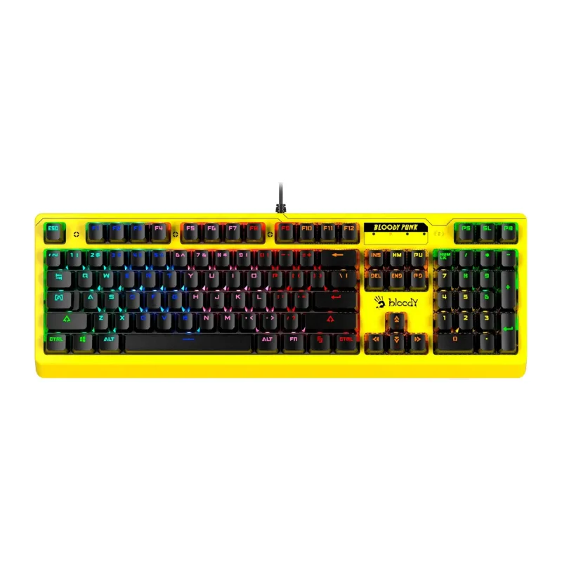 Клавиатура A4Tech Bloody B810RC Punk Yellow