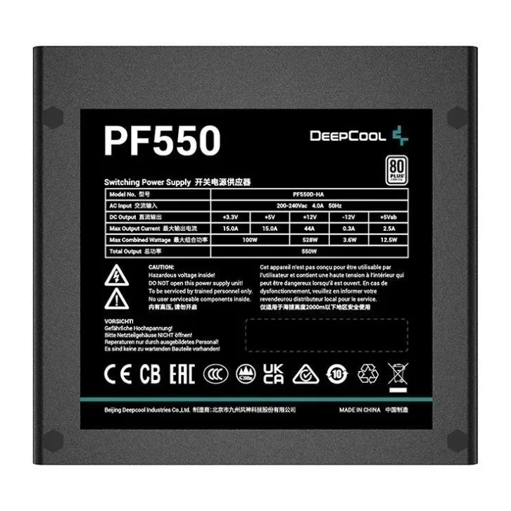 Блок питания Deepcool PF550 черный (R-PF550D-HA0B-EU)