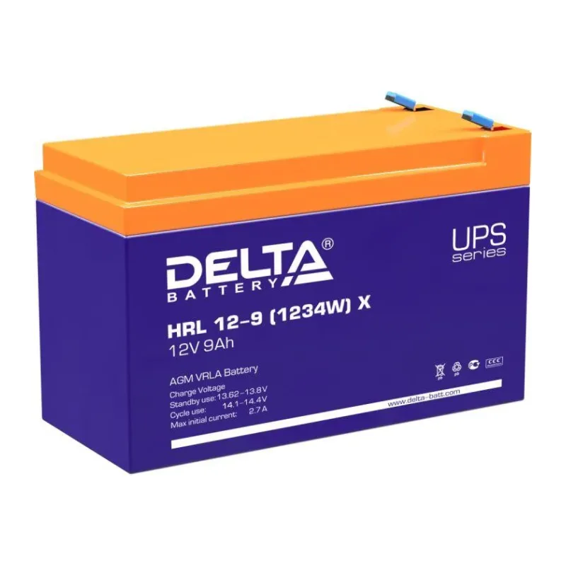 Аккумулятор для ИБП Delta 12В/9 А·ч (HRL 12-9 1234W X)