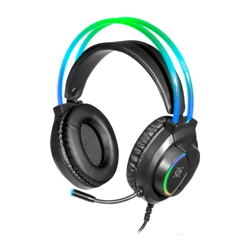 Наушники Defender Flame RGB черный (64555)