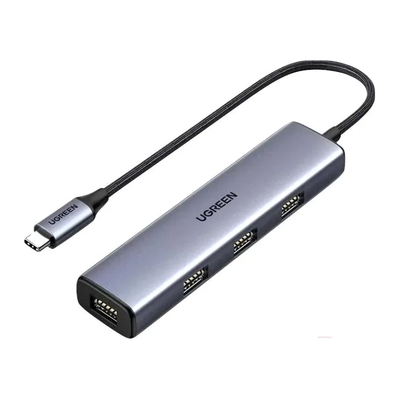 USB-хаб Ugreen CM473-20841 Space Gray (20841)