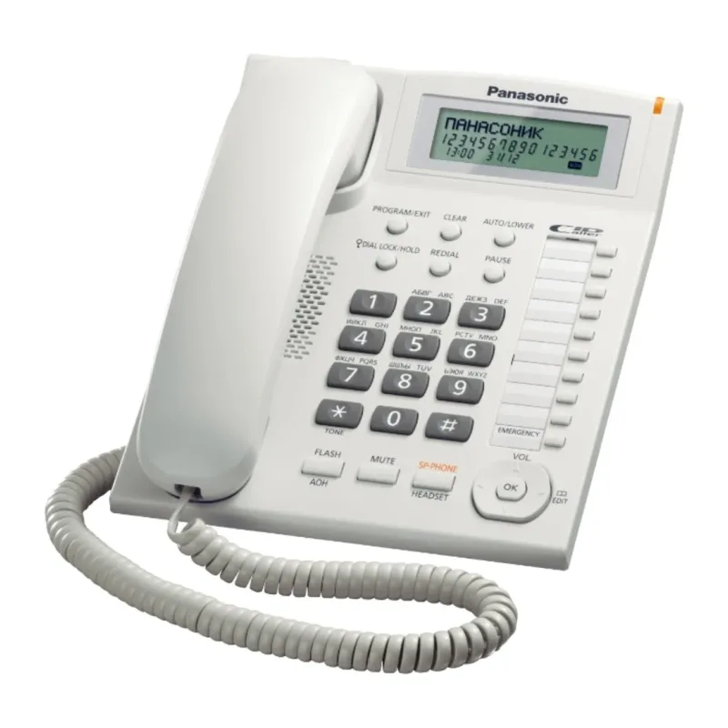 Проводной телефон Panasonic KX-TS2388RUW белый