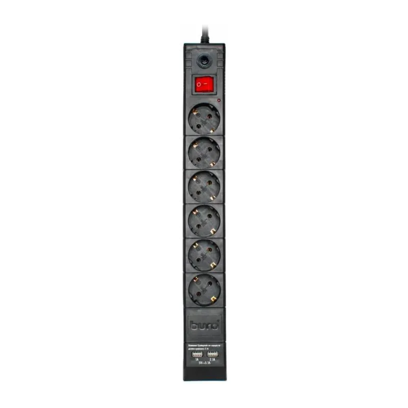 Сетевой фильтр Buro BU-SP1.8-USB-2A-B