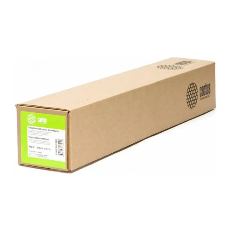 Бумага Cactus для струйной печати A1 90 г/м2 CS-LFP90-610457